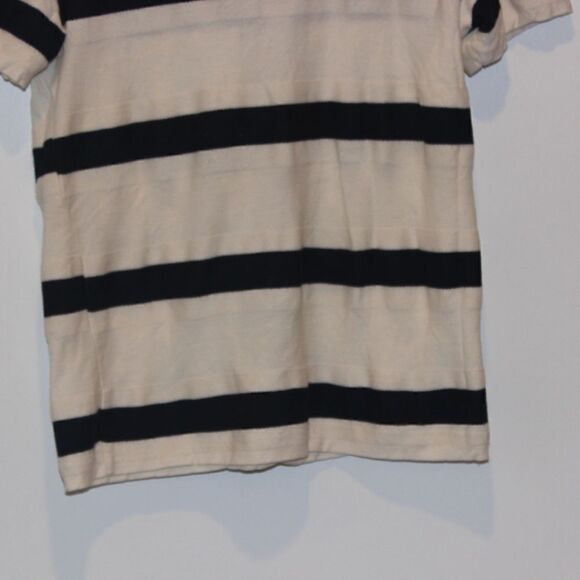 Zara Striped Short Sleeve Top Size Small - Picture 4 of 10
